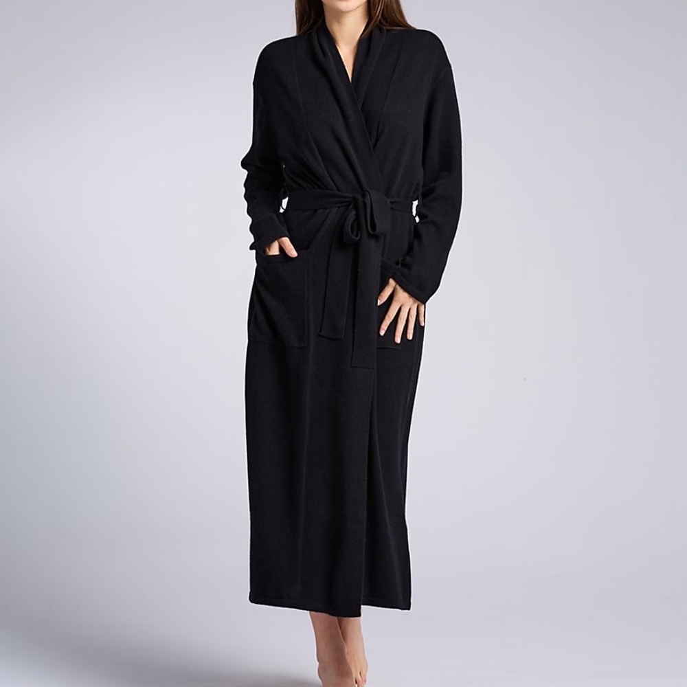 Arlotta Cashmere Blend Long Robe S/M